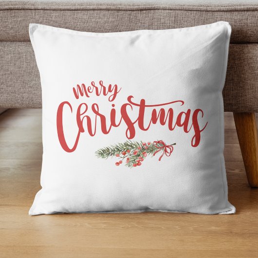 新婚夫婦のためのクリスマス写真松のリース クッション
