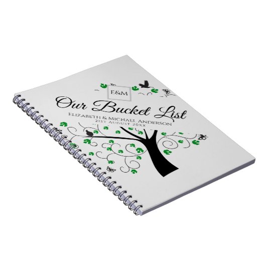 新婚夫婦のための予算バケットリスト記念ジャーナル ノートブック (右側)