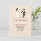 新婚夫婦のウェディング ブランシュ 招待状 (スタンド正面)