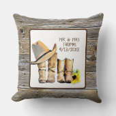 新婚夫婦のオーダーメイド クッション (正面)