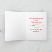 新婚夫婦のクリスマスカード 初結婚記念日 シーズンカード (内部)
