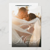 新婚夫婦のクリスマス写真 シーズンカード (正面/裏面)