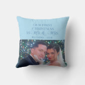 新婚夫婦のクリスマス フォト 枕カバー 初クリスマス クッション (裏面)
