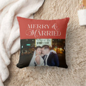 新婚夫婦のクリスマス フォト 記念品 初クリスマス クッション (ブランケット)