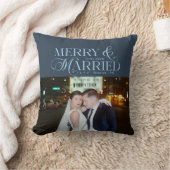 新婚夫婦のクリスマス フォト 記念品 初クリスマス クッション (ブランケット)