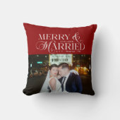 新婚夫婦のクリスマス フォト 記念品 初クリスマス クッション (正面)