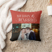 新婚夫婦のクリスマス フォト 記念品 初クリスマス クッション (ブランケット)