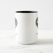 新婚夫婦のハートフォトピクチャーウェディング マグカップ (中央)