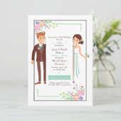 新婚夫婦のブランチ招待状 招待状 (スタンド正面)