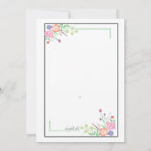 新婚夫婦のブランチ招待状 招待状 (裏面)