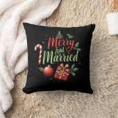 新婚夫婦の初めてのクリスマスをお祝いしよう クッション (ブランケット)