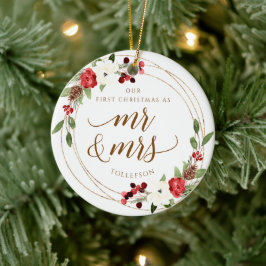 新婚夫婦の初めてのクリスマス オーナメント
