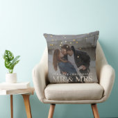 新婚夫婦の初めてのクリスマス フォト クッション (椅子)