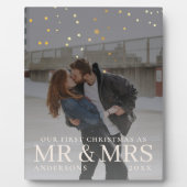 新婚夫婦の初めてのクリスマス フォト フォトプラーク (正面)