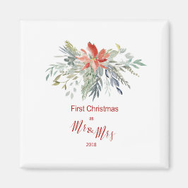 新婚夫婦の初めてのクリスマス マグネット