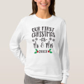 新婚夫婦の初めてのクリスマス Tシャツ (正面)