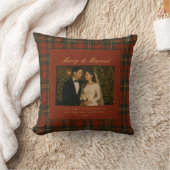 新婚夫婦の最初のクリスマス写真 クッション (ブランケット)