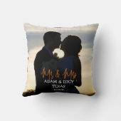 新婚夫婦の最初のクリスマス キャンドル クッション (裏面)