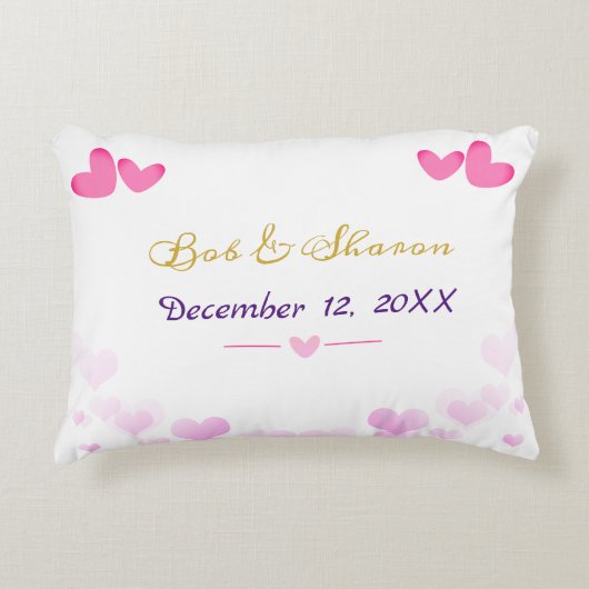 新婚夫婦の枕 アクセントクッション (正面)