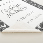 新婚夫婦の贈パーソナライズされたり物 シェルパブランケット (3/4)