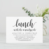 新婚夫婦の駆け落ち結婚で昼食を 招待状 (スタンド正面)