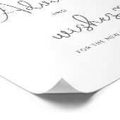 新婚夫婦へのアドバイスと願い ダスティーブルー ポスター (角)