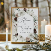 新婚夫婦への冬のグリーンなアドバイスと願い ポスター