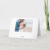 新婚夫婦より　感謝申し上げます サンキューカード (裏面)