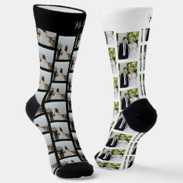 新婚夫婦結婚の写真Mr.とMrs.ユニーク ソックス