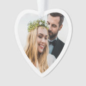 新婚夫婦1stクリスマスフォト オーナメント (正面)
