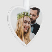 新婚夫婦1stクリスマスフォト オーナメント (正面)