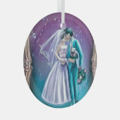 新婚夫婦 ガラスオーナメント (正面右)