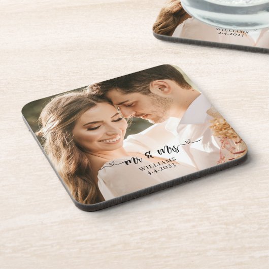 新婚夫婦 コースター (左側)