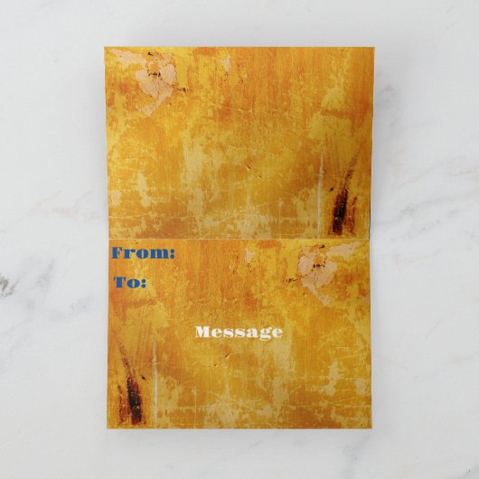 新婚夫婦 サンキューカード (内部)