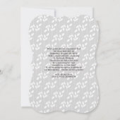 新婚夫婦 | フォト ウェディング アナウンスメント 案内状 (裏面)