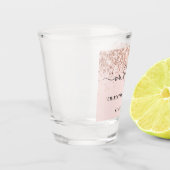 新婚夫婦 ローズゴールド 結婚式 ショットグラス (左)