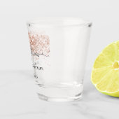 新婚夫婦 ローズゴールド 輝き ウェディング ショットグラス (右)