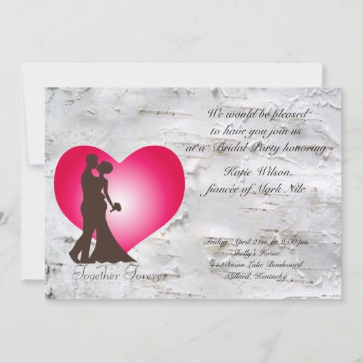 新婚夫婦 招待状 (正面)