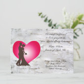 新婚夫婦 招待状 (スタンド正面)