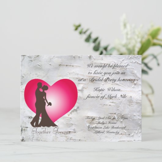 新婚夫婦 招待状 (スタンド正面)