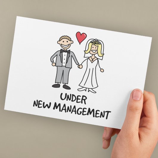 新婚夫婦 - 新体制に突入 ポストカード
