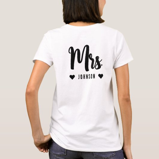 新婚夫婦 Tシャツ (裏面)