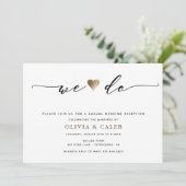 新婚披露パーティーのご案内 招待状 (スタンド正面)