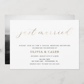 新婚披露パーティーのご案内 招待状 (正面/裏面)