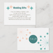 新婚旅結婚行券の贈り物パーソナライズされた依頼  エンクロージャーカード (正面/裏面)