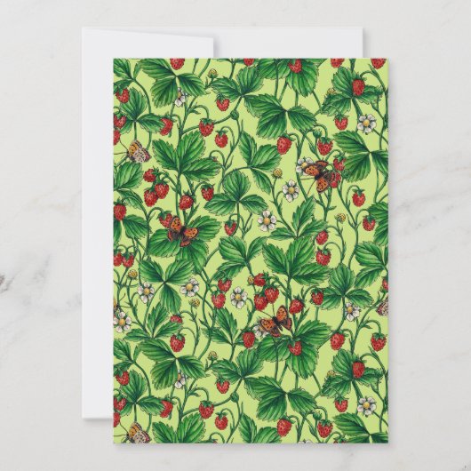 新婚旅行で野生のイチゴ (正面)