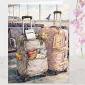 新婚旅行のお祝いスナックカード カード