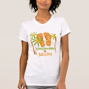 新婚旅行のメキシコのTシャツおよびギフト Tシャツ