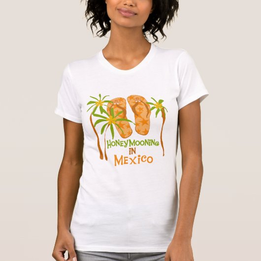 新婚旅行のメキシコのTシャツおよびギフト Tシャツ (正面)