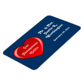 新婚旅行の小屋の青い巡航のドアのマーカー マグネット (左側)